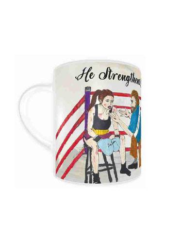 He strengthens me - Mug